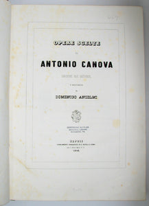 Opere Scelte di Antonio Canova incise da Revel e dilucidate da Domenico Anzelmi