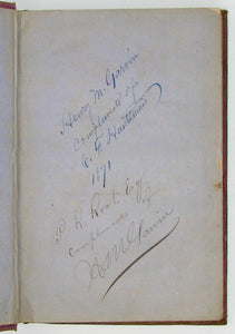 Peck, George W. Adventures of one Terence McGrant; A Brevet Irish Cousin of President Ulisses S. Grant