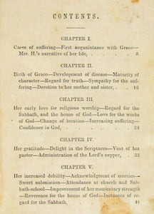 The Story of Grace Harriet, the Little Sufferer; who died in New York, April 15, 1837