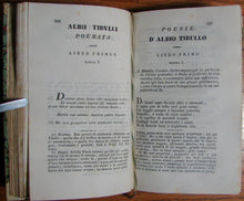 Load image into Gallery viewer, Catullo, Tibullo, e Properzio di Espurgata Lezione ad uso Della Gioventù Studiosa 1855