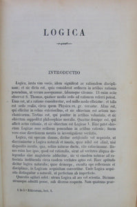 Liberatore, P. Matthaei (Matteo). Compendium Logicae et Metaphysicae 1868
