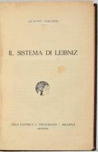 Load image into Gallery viewer, Carlotti, Giuseppe. Il Sistema di Leibniz