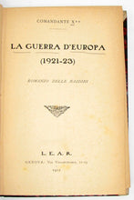 Load image into Gallery viewer, Comandante X. La Guerra D&#39;Europa (1921-1923), Romanzo delle Nazioni