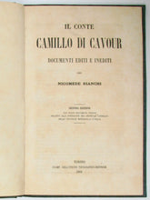 Load image into Gallery viewer, Bianchi, Nicomede. Il Conte Camillo di Cavour. Documenti editi e inediti. Seconda edizione