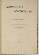 Load image into Gallery viewer, Pedrazzoli.  Monarchia Pontificato e Pochi Versi Ribelli della Divina Commedia. Seconda Ricreazione Dantesca per Ugo Pedrazzoli