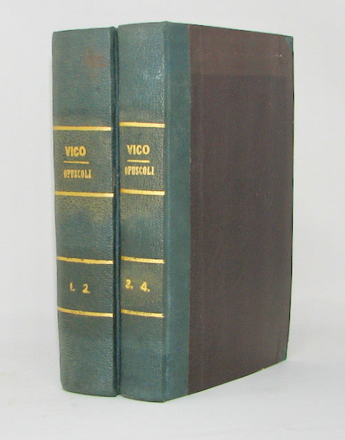 Vico, Giovanni Battista. OPUSCOLI di Giovanni Battista Vico Raccolti e Pubblicati da Carlantonio de Rosa, Marchese di Villarosa