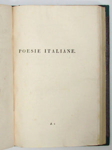 Vico, Giovanni Battista. OPUSCOLI di Giovanni Battista Vico Raccolti e Pubblicati da Carlantonio de Rosa, Marchese di Villarosa