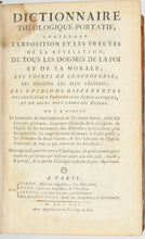 Load image into Gallery viewer, Alletz. Dictionnaire Theologique-Portatif, contenant L&#39;Exposition et Les Preuves de la Revelation (1756)