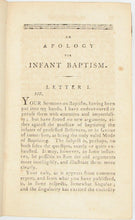Load image into Gallery viewer, Reed, John. An Apology for the Rite of Infant Baptism, and for the usual Modes of Baptizing