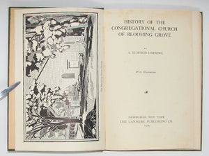 Corning. History of the Congregational Church of Blooming Grove, New York