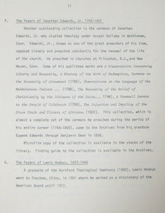 Donat, Nafi. The Archives of the Case Memorial Library