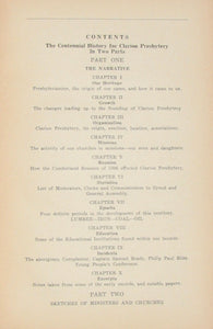 Fraser. A History of the Presbytery of Clarion of the Presbyterian Church of the United States of America