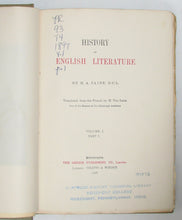 Load image into Gallery viewer, Taine, H. A. History of English Literature, 4 vols in 8, complete (Edinburgh Limited Edition)