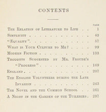 Load image into Gallery viewer, Warner, Charles Dudley. The Relation of Literature to Life