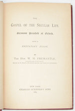 Load image into Gallery viewer, Fremantle, W. H. The Gospel of the Secular Life: Sermons Preached at Oxford