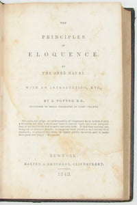 Maury. The Principles of Eloquence; By The Abbé Maury