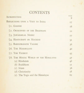Stinnes, Edmund H. Reflections on a Trip to India (1940)