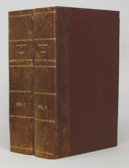Gherardini. Voci e Maniere di Dire Italiane additate a' futuri vocabolaristi, Vol. I. e Vol. II.