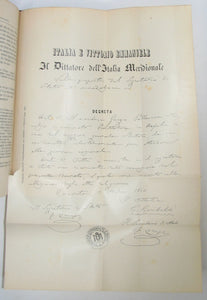 Crispi, Francesco. I MILLE (da document dell' archivio Crispi) 1911