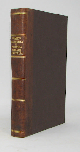 Coletti. Economia Rurale e Politica Rurale in Italia: Raccolta di Studia (1926)