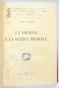 Capasso. La Polonia e La Guerra Mondiale (1927)