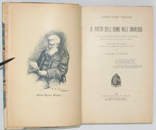 Load image into Gallery viewer, Wallace, Alfred Russell. Il Posto dell&#39;Uomo nell&#39;Universo (1906)