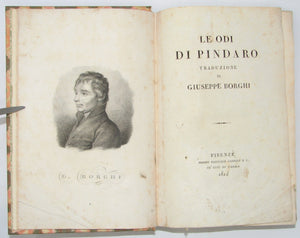 Le Odi di Pindaro (1824) Traduzione di Giuseppe Borghi