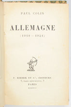 Load image into Gallery viewer, Colin, Paul. Allemagne (1918-1921)