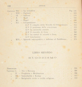 Costa, Alessandro. Filosofia e Buddhismo (1913)