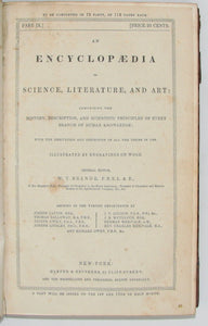 Brande. A Dictionary of Science, Literature, and Art (2 volume set) First American Edition 1843