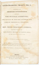 Load image into Gallery viewer, Collected volume of 19 Anti-Masonic pamphlets  (1827-1833)