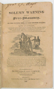 Collected volume of 19 Anti-Masonic pamphlets  (1827-1833)