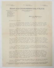 Load image into Gallery viewer, Ronan, Montana stationary &amp; letters, 1918