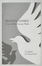 Load image into Gallery viewer, Reed, Cleota. Felicity Ashbee: A List of Her Literary Work