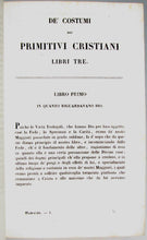 Load image into Gallery viewer, Mamachi. De&#39; Costumi dei Primitivi Cristiani, Libri Tre (1853)