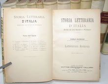 Load image into Gallery viewer, Storia Letteraria D&#39;Italia scritta da una Societa di Professori. Tomos I-XII. completo (1913)