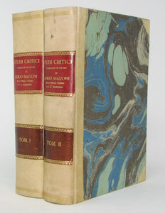 Miscellanea di Studi Critici pubblicati in onore di Guido Mazzoni dai suoi discepoli, per cura di A. Della Toree e P. L. Rambaldi. Due volumi, completo