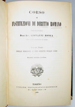 Load image into Gallery viewer, Ronga, Giovanni. Corso di instituzioni di diritto romano (Set di tre volumi)