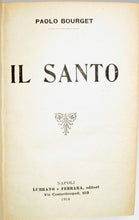 Load image into Gallery viewer, Bourget, Paulo. Il Santo e Il Discepolo (1914)