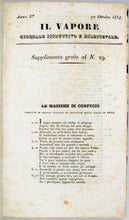 Load image into Gallery viewer, Il Vapore giornale istruttivo e dilettevole legato con Passatempo per Le Dame. 1834 - 1838