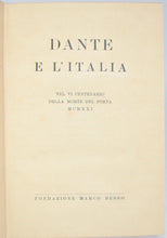 Load image into Gallery viewer, Dante e L&#39;Italia nel vi centenario della morte del poeta, MCMXXI