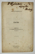 McClellan, George. A Statement of Facts (1822)