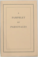 [UNITARIAN] A Pamphlet of Parsonages (1913)