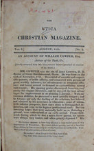 Load image into Gallery viewer, Davis, Cornelius. The Utica Christian Magazine, designed to prompt the spirit of research, and diffuse religious instruction. Vol. I.