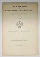 Load image into Gallery viewer, Scudder. A Bibliography of Fossil Insects, Annotated (1882)