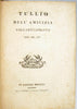 Tullio Dell' Amicizia Volgarizzamento del sec. XIV. (1809)