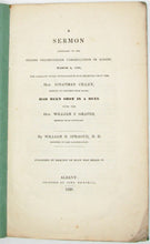 Load image into Gallery viewer, Sprague.  1838 Sermon Against Duelling, Congressman Shot &amp; Killed