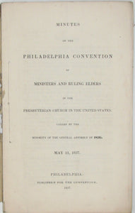 1837 Old School Presbyterian Convention at Philadelphia