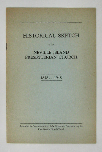 Waters. Historical Sketch of the Neville Island Presbyterian Church (1848-1948)