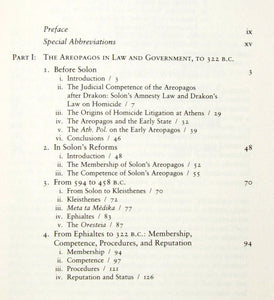 Wallace. The Areopagos Council, to 307 B.C.